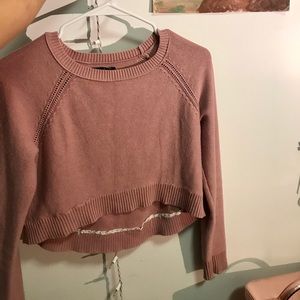 Crop Sweater Rustic Pink!!